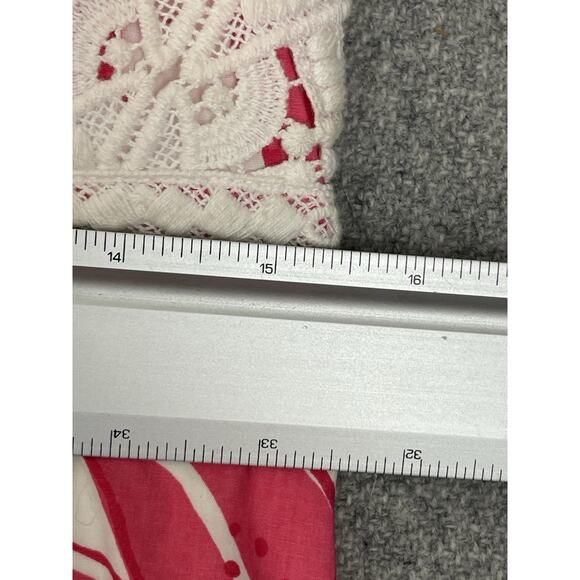 Lilly Pulitzer Augusta Shift Dress Size 6 Deep Sea Blue Quahog Chowdah Lace - Picture 16 of 16